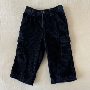 Old Navy Corduroy Cargo Pants Toddler Baby 18 mos Navy 100% Cotton Cords Jeans